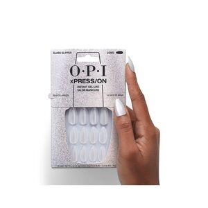 OPI XPress/On Glass Slipper Nail Set - Shimmering Silver